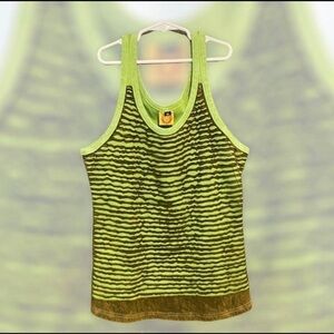 Woman's Olive Green and Brown tank top size XL